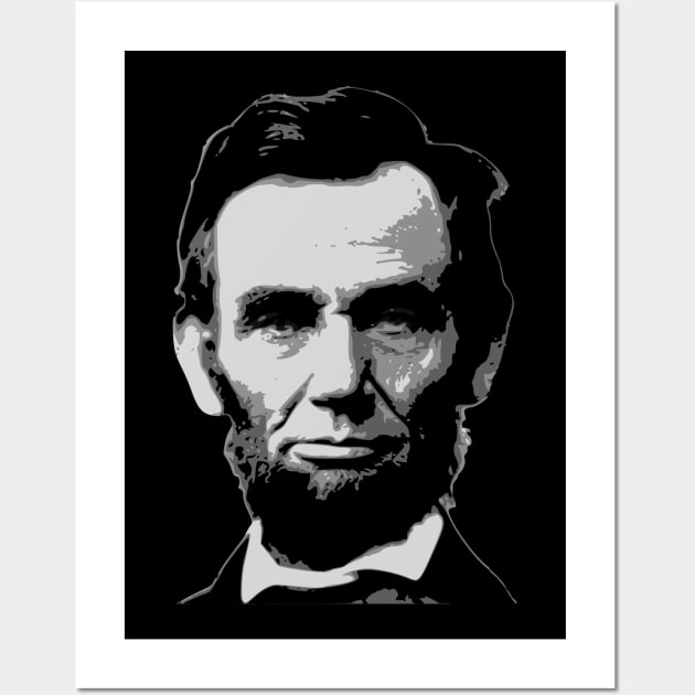 Abraham Lincoln Black and White Wall Art by Nerd_art